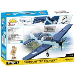 Cobi 5752 II WW Grumman TBF Avenger, 1:48, 392 k, 1 f