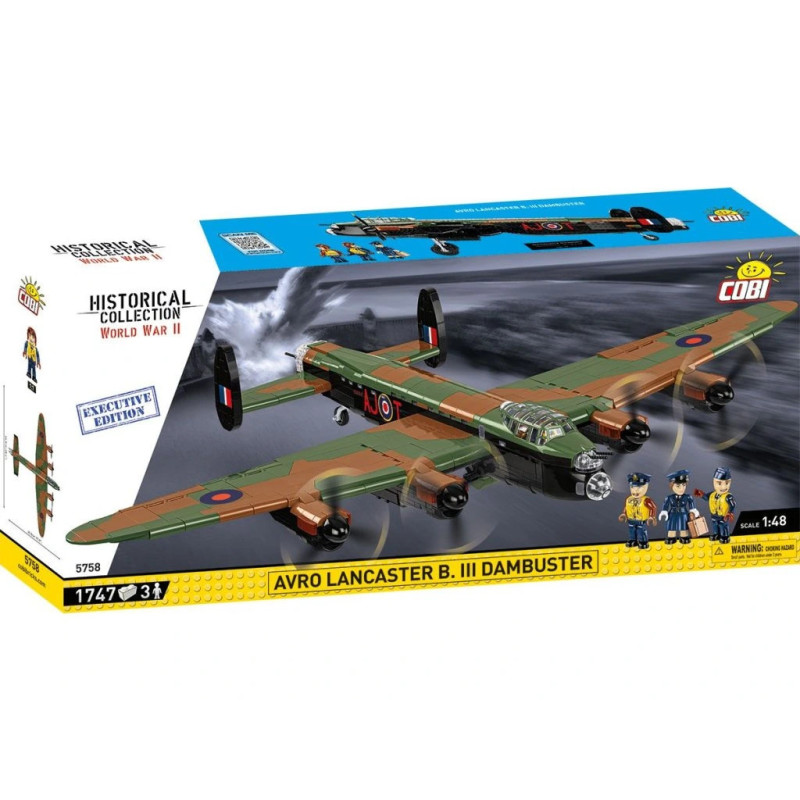 Cobi 5758 II WW Avro Lancaster B. III Dambuster, 1:48, 1747 k, 3 f EXECUTIVE EDITION