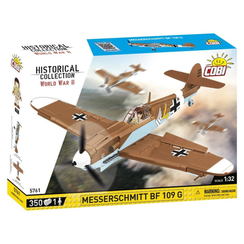 Cobi 5761 II WW Messerschmitt BF 109 G, 1:32, 350 k, 1 f