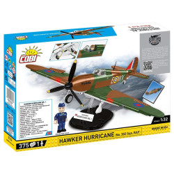 Cobi 5762 II WW Hawker Hurricane No 302 Sqn. RAF, 1:32, 375 k, 1 f