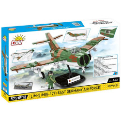 Cobi 5825 Cold War MIG-17F (LIM-5) East Germany Air Force, 1:32, 575 k, 1 f