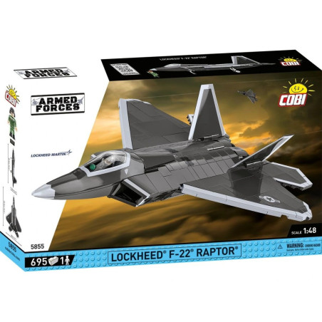 Cobi 5855 Armed Forces Lockheed F-22 Raptor, 1:48, 695 k, 1 f