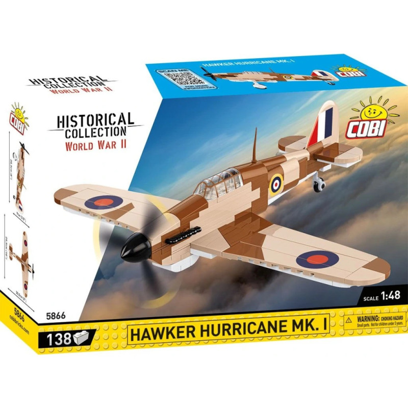 Cobi 5866 II WW Hawker Hurricane Mk. I, 1:48, 138 k