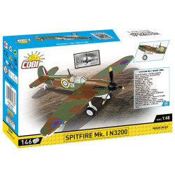 Cobi 5868 II WW Spitfire Mk. I N3200, 1:48, 146 k