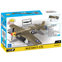 Cobi 5869 II WW Mustang P-51B, 1:48, 155 k