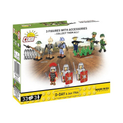Cobi 2058 3 figurky s doplňky D-DAY, 33 k