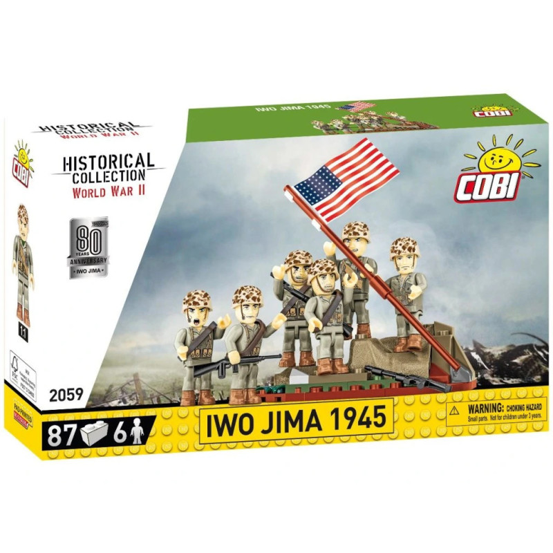 Cobi 2059 Vztyčení vlajky na Iwo Jimě 1945, 87 k, 6 f