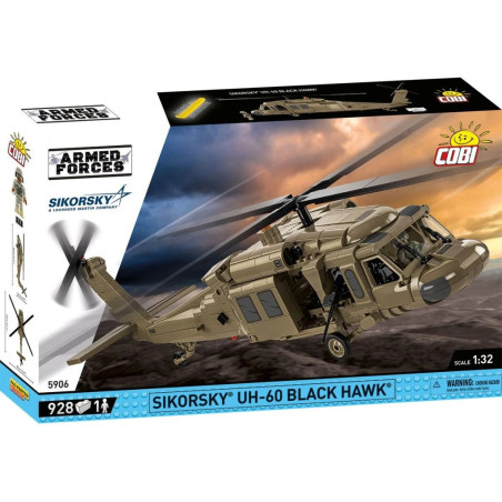 Cobi 5906 Armed Forces Sikorsky UH-60 Black Hawk, 1:32, 928 k, 1 f