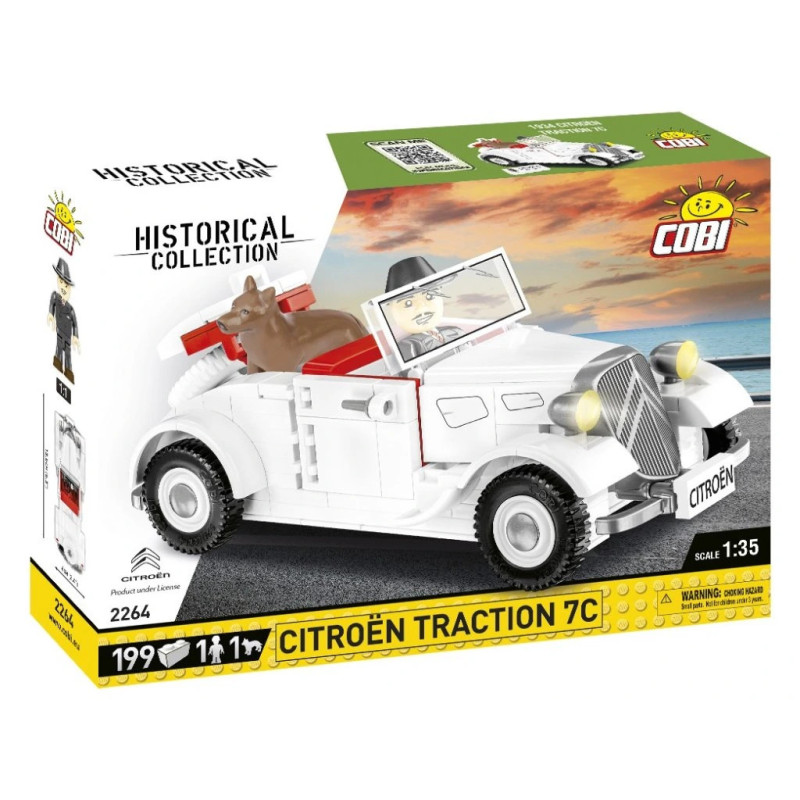 Cobi 2264 1934 Citroën Traction 7C, 1:35, 199 k, 1 f, 1 pes