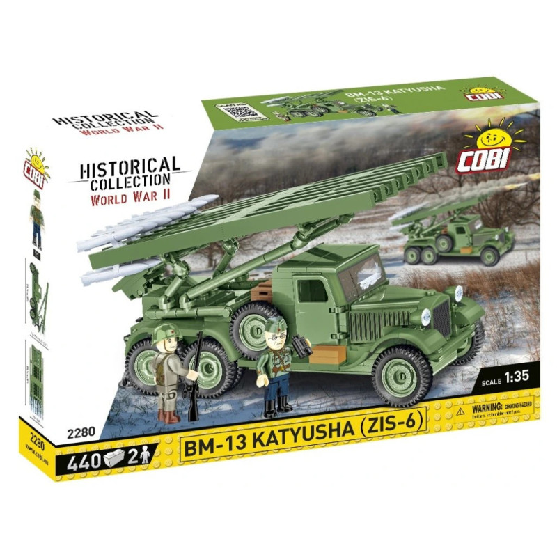 Cobi 2280 II WW BM-13 Kaťuša ZIS-6, 1:35, 440 k, 2 f