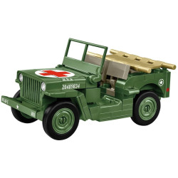 Cobi 2295 II WW Sanitka Willys MB D-DAY, 1:35, 130 k, 1 f