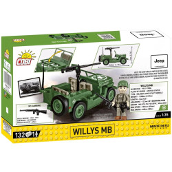 Cobi 2296 II WW Willys MB D-DAY, 1:35, 132 k, 1 f