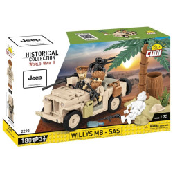Cobi 2298 II WW Willys MB D-DAY, 1:35, 180 k, 3 f