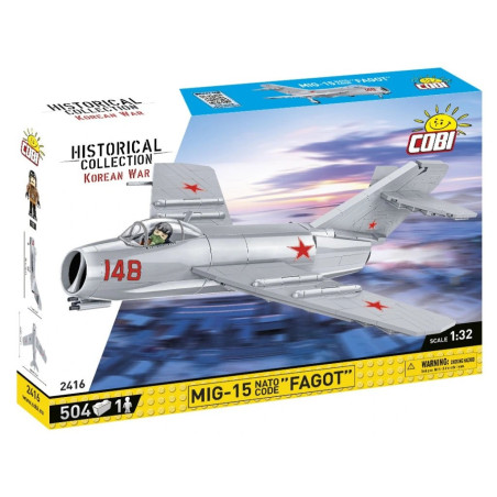 Cobi 2416 Korean War MIG-15 FAGOT, 1:32, 504 k, 1 f