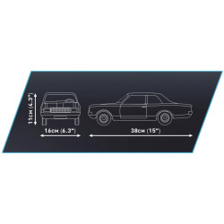 Cobi 24333 Opel Rekord C Schwarze Witwe, 1:12, 2078 k