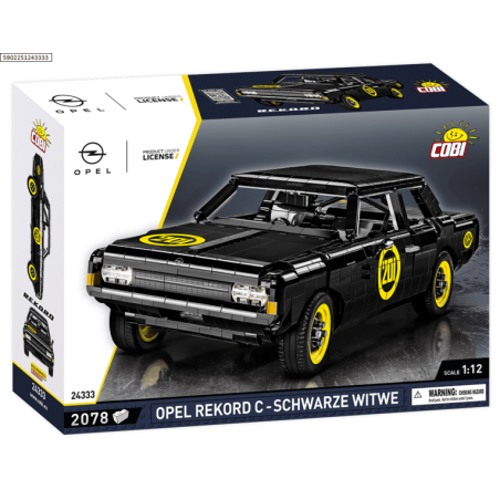Cobi 24333 Opel Rekord C Schwarze Witwe, 1:12, 2078 k