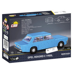 Cobi 24598 Opel Rekord C 1900L, 1:35, 134 k
