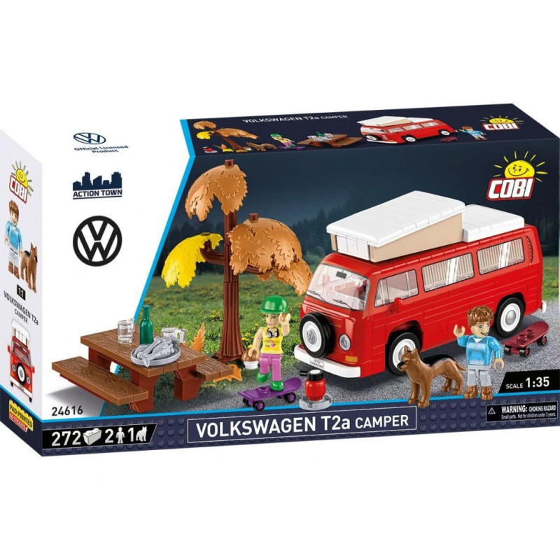 Cobi 24616 Volkswagen T2a Camper, 1:35, 272 k, 3 f