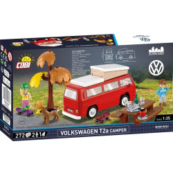 Cobi 24616 Volkswagen T2a Camper, 1:35, 272 k, 3 f
