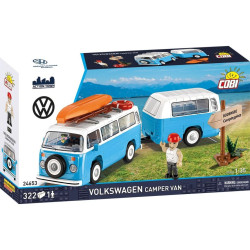 Cobi 24653 Volkswagen Camper Van, 1:35, 322 k, 1 f