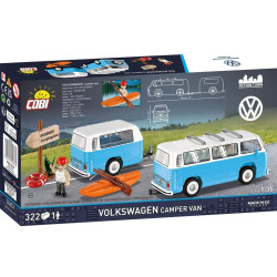 Cobi 24653 Volkswagen Camper Van, 1:35, 322 k, 1 f