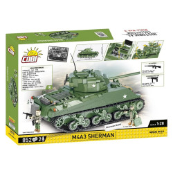 Cobi 2570 II WW M4A3 Sherman, 1:28, 852 k, 2 f