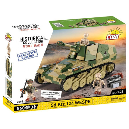 Cobi 2598 II WW Sd. Kfz. 124 WESPE, 1:28, 860 k, 3 f EXECUTIVE EDITION