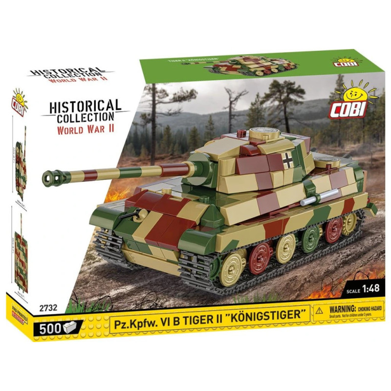 Cobi 2732 II WW PzKpfw VI B Tiger II Konigstiger, 1:48, 500 k