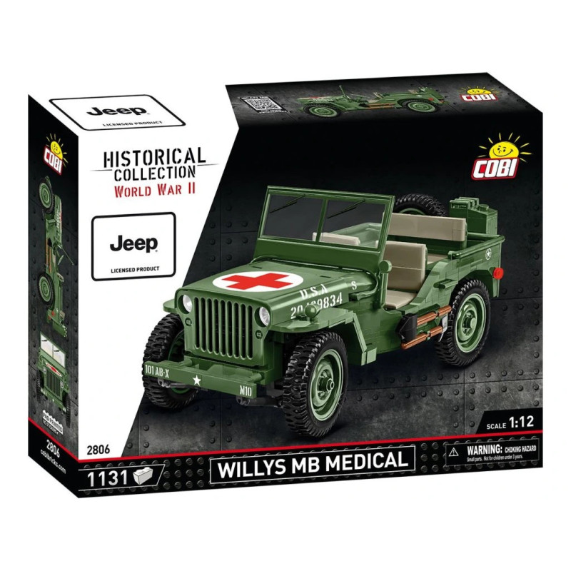 Cobi 2806 Willys MB sanitka 1:12, 1131 k