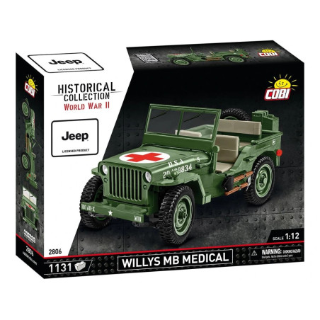 Cobi 2806 Willys MB sanitka 1:12, 1131 k