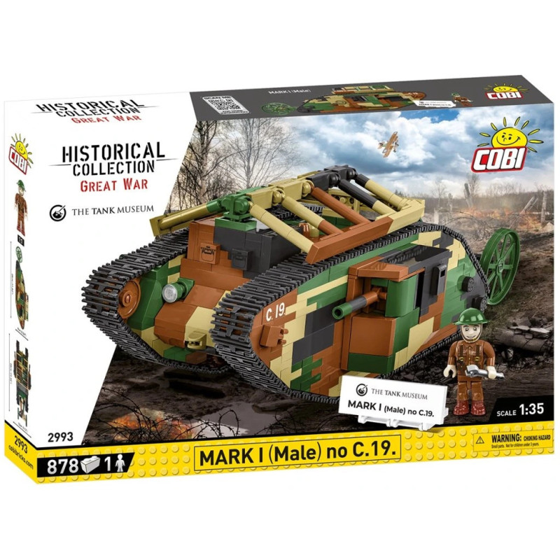 Cobi 2993 Great War Mark I no C.19., 1:35, 878 k, 1 f