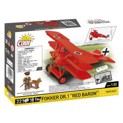 Cobi 2996 Great War Fokker Dr. I Red Baron, 1:32, 221 k, 2 f