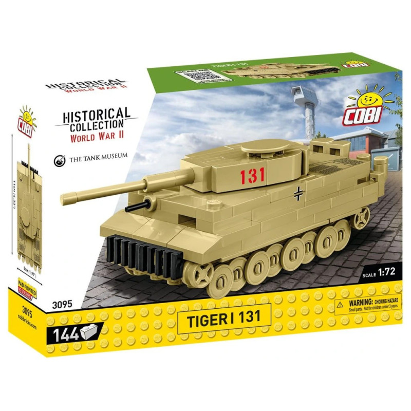 Cobi 3095 II WW Tiger I číslo 131, 1:72, 144 k