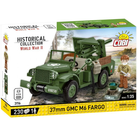 Cobi 3116 II WW 37 mm GMC M6 Fargo, 1:35, 230 k, 1 f