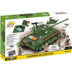 Cobi 3118 II WW Sherman M4A2E8(76)W, 1:35, 865 k, 5 f