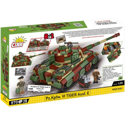 Cobi 3124 II WW PzKpfw VI Tiger Ausf E, 2v1, 1:35, 870 k, 2 f