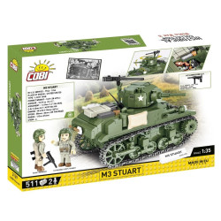 Cobi 3129 II WW M3 Stuart, 1:35, 511 k, 2 f