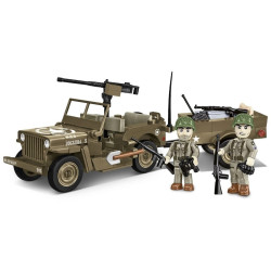 Cobi 3132 II WW Willys MB s přívěsem, 1:35, 200 k, 2 f