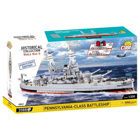 Cobi 4842 II WW USS Arizona BB-39/USS Pennsylvania BB-38, 2v1, 2088 k, EXECUTIVE EDITION