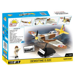 Cobi 5734 II WW Dewoitine D.520, 1:32, 335 k, 1 f