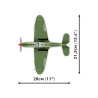 Cobi 5747 II WW Bell P-39Q Airacobra, 1:32, 380 k, 1 f